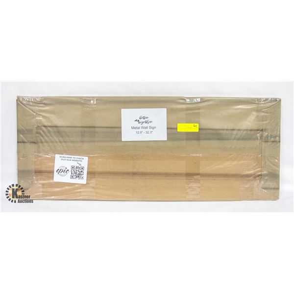 NEW IN BOX - LASER CUT METAL WALL ART SIGN -