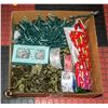 Image 1 : BOX WITH GIFT BAGS, LOTS OF LED CHRISTMAS