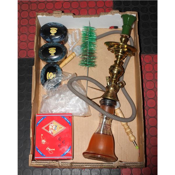 SHEESHA / WATERPIPE WITH ACCESSORIES INCLUDING