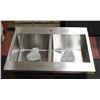 Image 1 : NEW BIANCO STAINLESS STEEL DOUBLE SINK INSERT