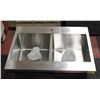Image 1 : NEW BIANCO STAINLESS STEEL DOUBLE SINK INSERT