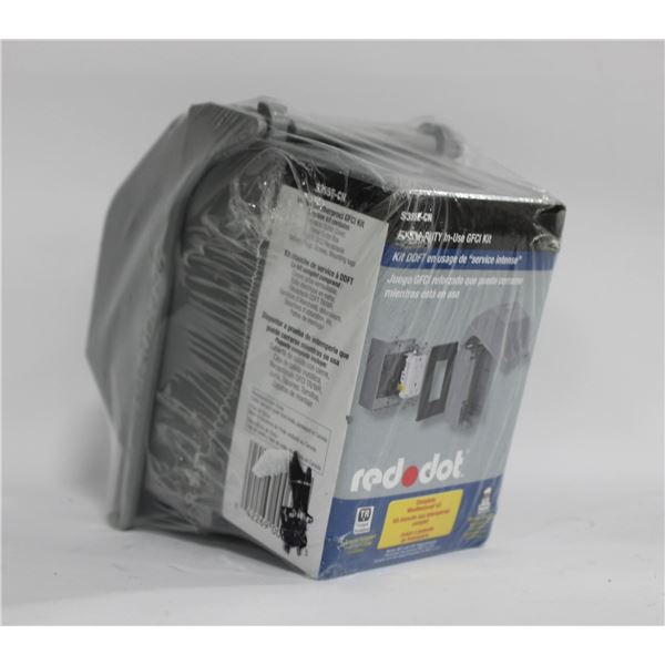 SEALED RED DOT METALLIC GREY