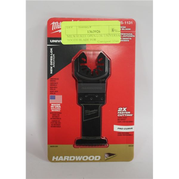 MILWAUKEE OPEN-LOK UNIVERSAL  TOOTH BLADE FOR