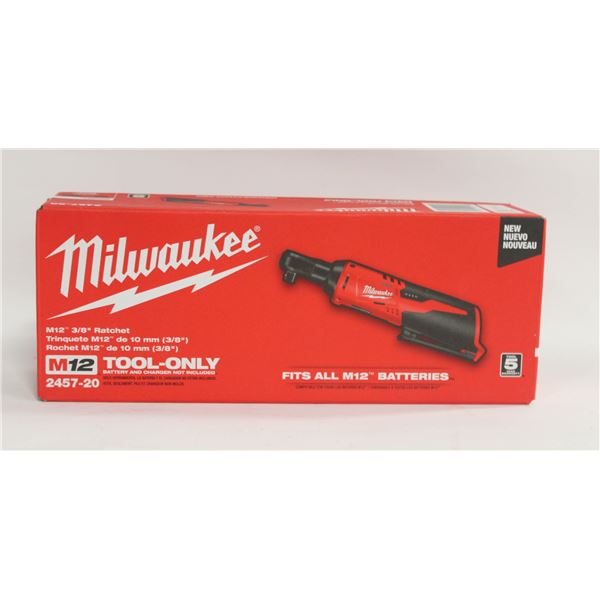 NEW MILWAUKEE M12 CORDLESS 3/8 RATCHET