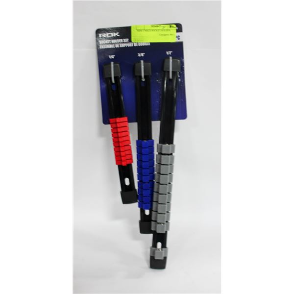 NEW 3 PIECE SOCKET HOLDER