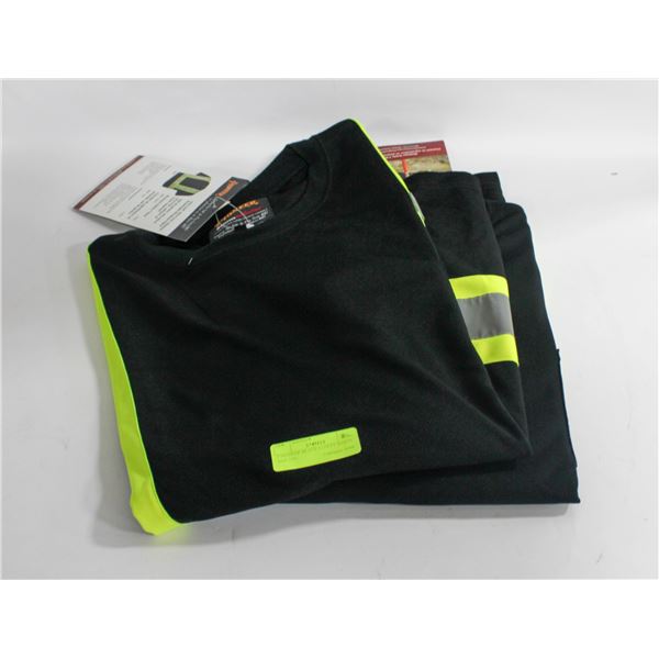 2 PIONEER BLACK SAFETY SHIRTS SIZE 5XL