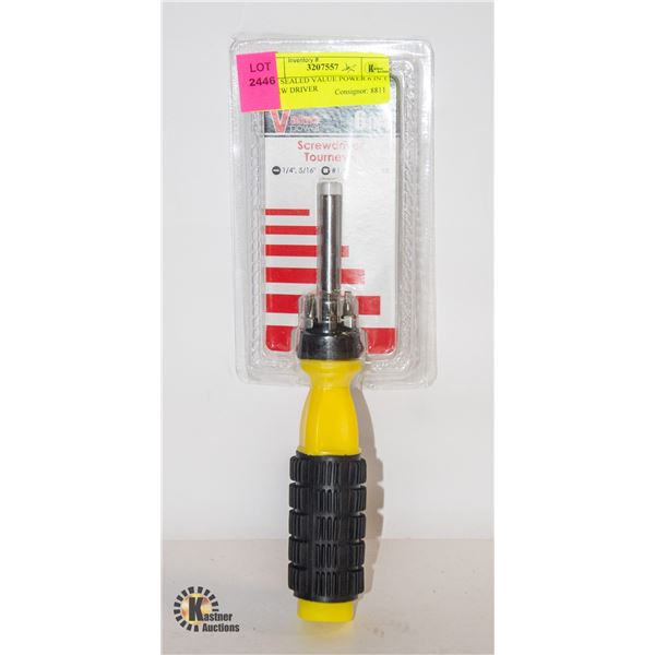 NEW SEALED VALUE POWER 6 IN 1 SCREW DRIVER