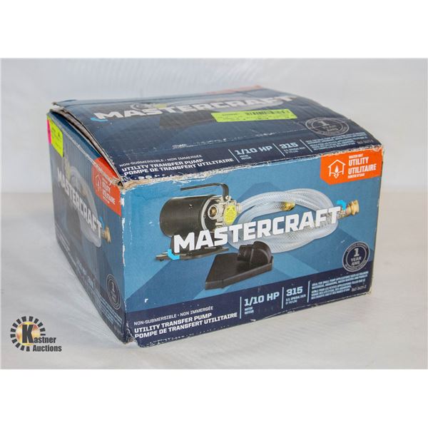 MASTERCRAFT 1/10 HP UTILITY TRANSFER PUMP