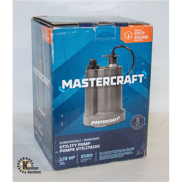 MASTERCRAFT 1/3HP UTILITY PUMP