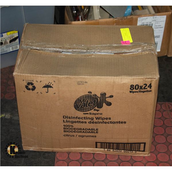 MR. VALET DISINFECTING WIPES 80X24 WIPES