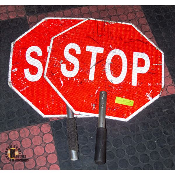 STOP TRAFFIC SIGN PADDLE
