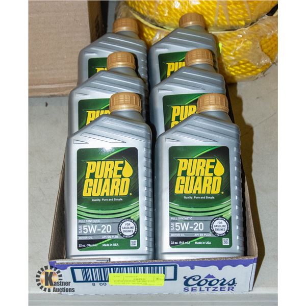 6 SEALED PURE GUARD FULL SYNTHETIC MOTOR OIL