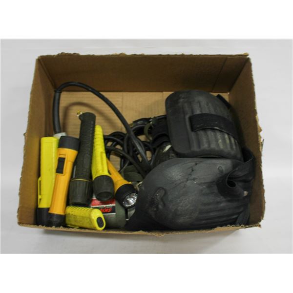 SKILL DRILL KNEE PADS & FLASH LIGHTS