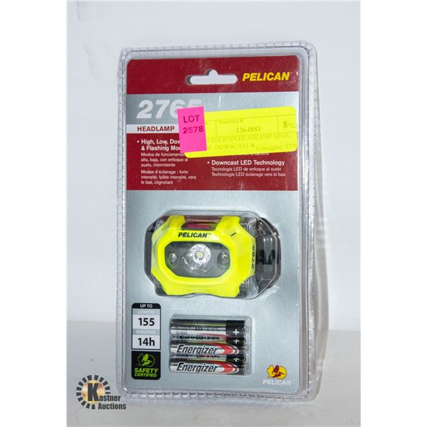 2765 PELICAN HEADLAMP HIGH, LOW, DOWNCAST &