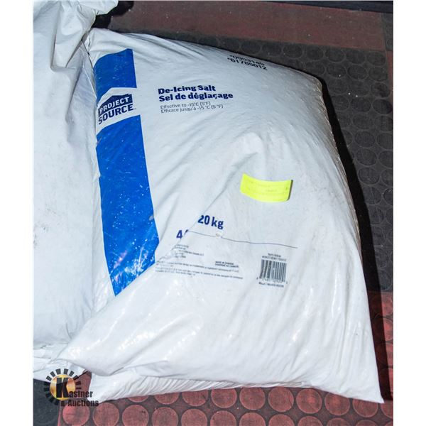 TWO BAGS 88 POUNDS TOTAL ROAD SALT