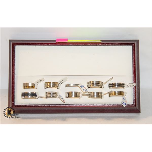 RING TRAY OF ESTATE RINGS ALL DIFFERENT