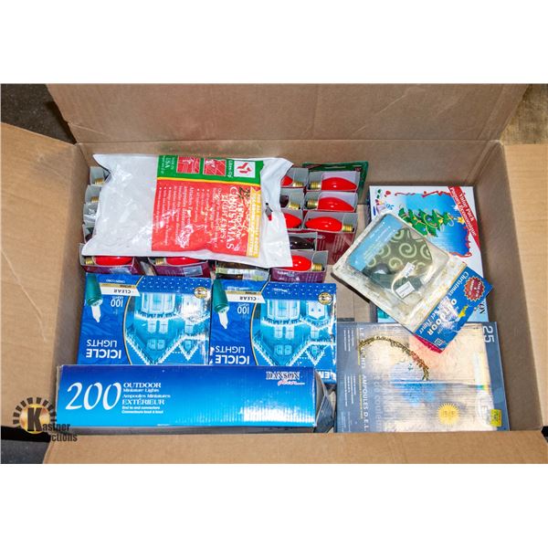 LARGE LOT OF NEW HOLIDAY LIGHTS