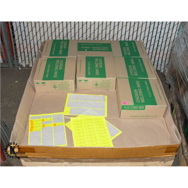 PALLET OF WELDING WIRE