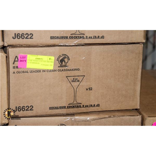 NEW CASE WITH 12 X 3 OZ ARCOROC FULLY TEMPERED-