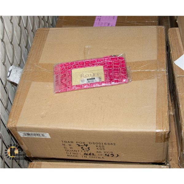 CASE OF NEW LADIES WALLETS - COLORS MAY VARY