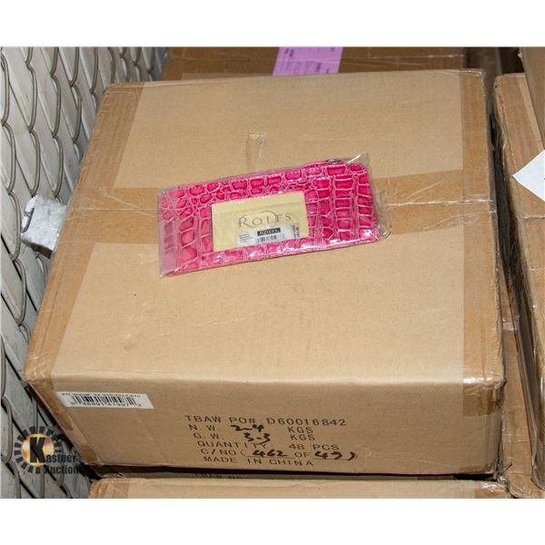 CASE OF NEW LADIES WALLETS - COLORS MAY VARY