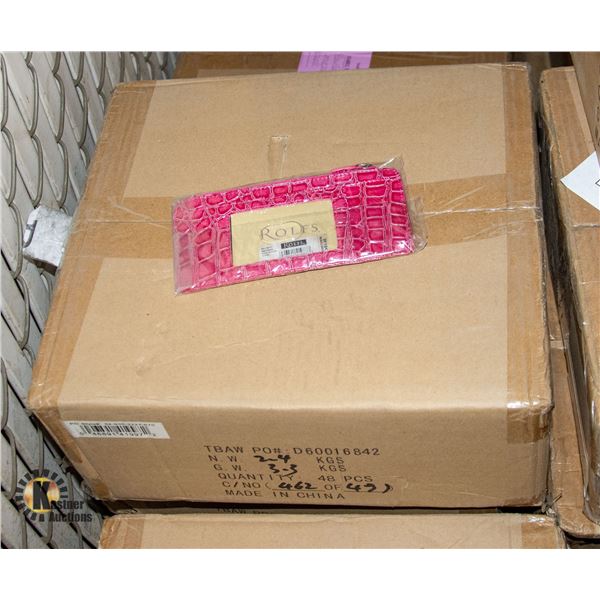 CASE OF NEW LADIES WALLETS - COLORS MAY VARY