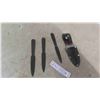Image 1 : 3 on Target Throw Knives and Holster 7 1/2'' Long 