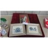 Image 1 : 3 Petit Point Pictures : Horse, 2 Delfite, Approx. 11'' x 10'' 