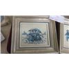 Image 2 : 3 Petit Point Pictures : Horse, 2 Delfite, Approx. 11'' x 10'' 