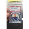 Image 2 : 1960 Shiriff Coins #97 Lou Fontinato PSA 9 