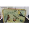 Image 2 : 1970s Brazilian Birds and Butterflys Vintage Metal Lunch Box 