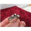 Image 8 : 14kt White Gold and Diamond Size 8 Ring Total Weight 5.2 Grams 