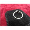 Image 2 : 10kt White Gold and Diamond Ring Size 6 1/2 Total Weight 1.7 Grams 
