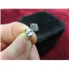Image 4 : 10kt White Gold and Diamond Post Earrings Total Weight 0.6 Grams 