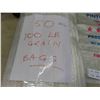 Image 2 : (50) 100lbs Grain Bags 