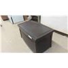 Image 2 : Deck Chest/Coffee Table 18'' x 34'' x 20'' Plastic, Wicker Looking 