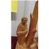 Image 3 : Carved Lamp Base and Shade from Quebec , Ceramic Hiada Tile,