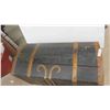 Image 2 : Dome Topped Trunk Black with Gold Detailing , Has 2 Locks 20 1/2''