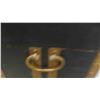 Image 4 : Dome Topped Trunk Black with Gold Detailing , Has 2 Locks 20 1/2''