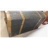 Image 7 : Dome Topped Trunk Black with Gold Detailing , Has 2 Locks 20 1/2''