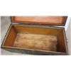Image 9 : Dome Topped Trunk Black with Gold Detailing , Has 2 Locks 20 1/2''