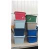 Image 1 : 8 Totes with Lids 