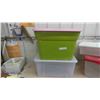 Image 2 : 4 Storage Totes with Lids 