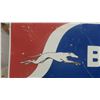 Image 2 : Greyhound Bus Sign 2 Sided Vintage 24'' x 48'' 