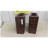 Image 1 : Oak Sewing Cabinet Drawers 2 Sets of 3 