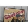 Image 3 : 1970 Derek Sanderson Hockey Poster 24'' x 36'' Framed Up 