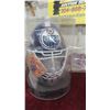 Image 2 : 2 NHL Goalie Masks/Helmets 7'' x 5'' in Display Kit Edmonton &  Colarado