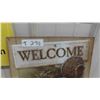 Image 2 : Metal Welcome Sign with Squirrelly Slogan 12'' x 16'' 