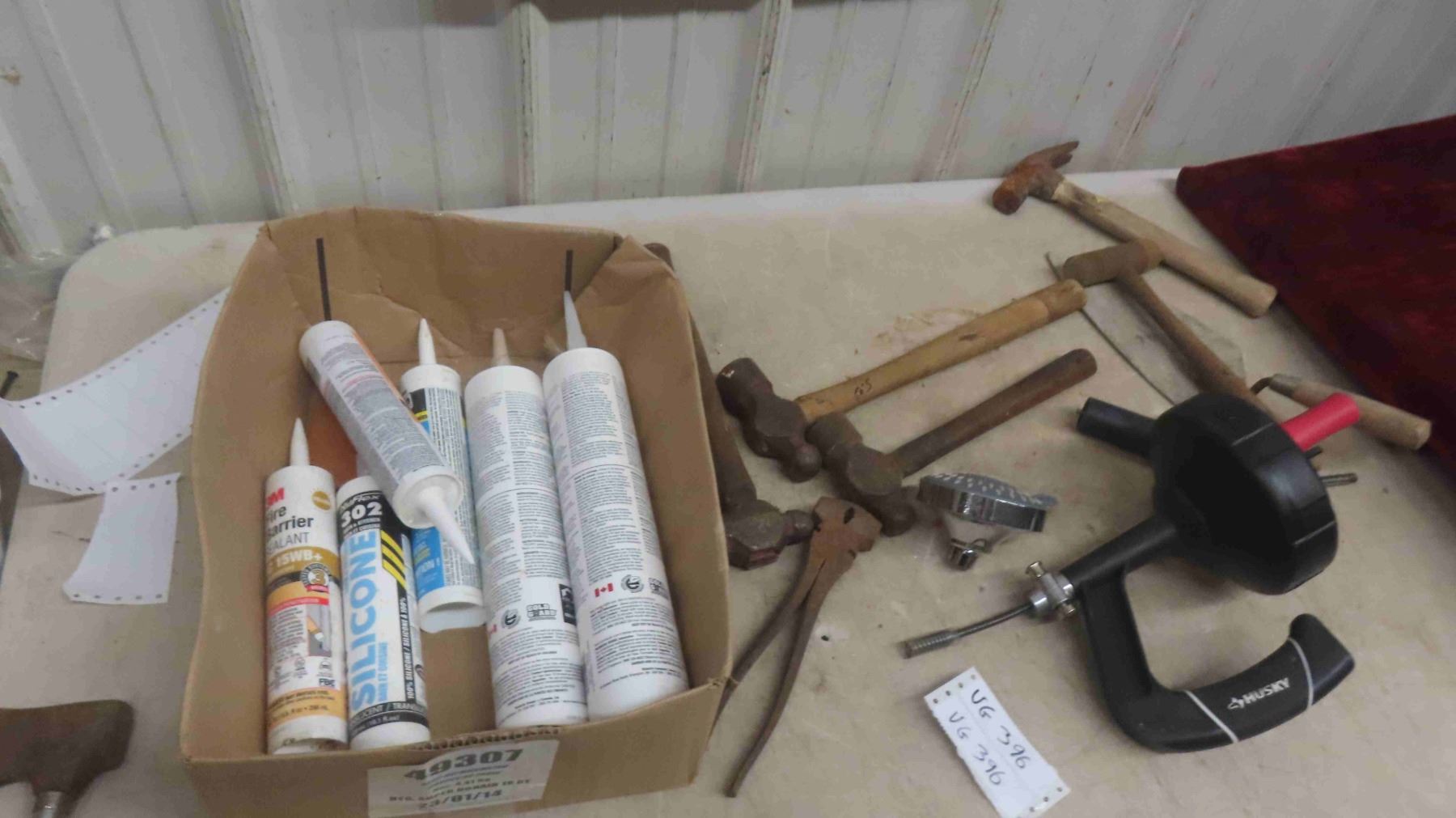 Husky Drain Snake , Ball Pin Hammer , Caulking & More