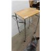 Image 2 : Rolling Kitchen Cart 34'' x 21'' x 15'' 